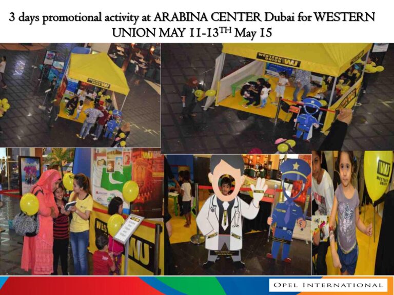 3 Days Promotional Activity for WESTERN UNION