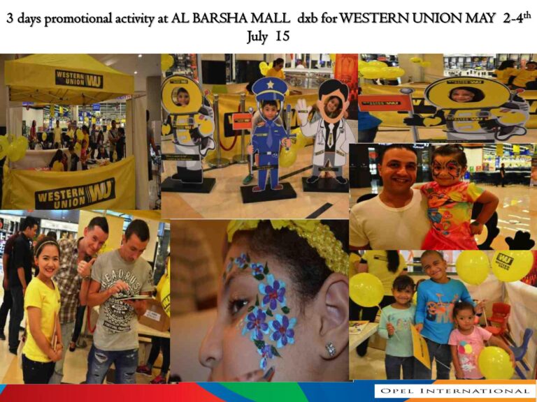 3 Days Promotional Activity for WESTERN UNION